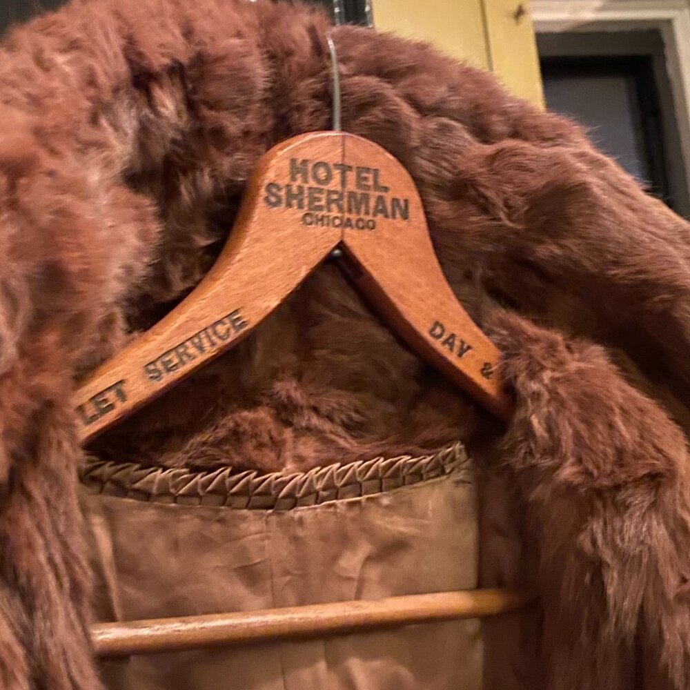 UNISEX VINTAGE FUR COAT Large A RARE FIND